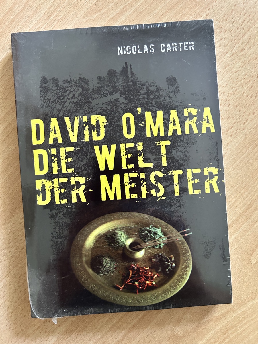 Frühe Ausgabe „David O'Mara – Die Welt der Meister“ unter dem Pseudonym Nicolas Carter